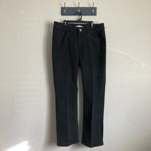 Riders by Lee Midrise Boot Cut Black Denim Jeans Women's 12 Petite Solid EUC